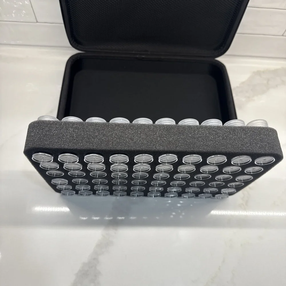 60 Slot Multi Purpose Storage Case Organizer & Protector Mermaid Art, Beads, Etc